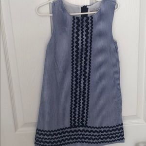 Vineyard Vines Blue and White Striped Kids Dress